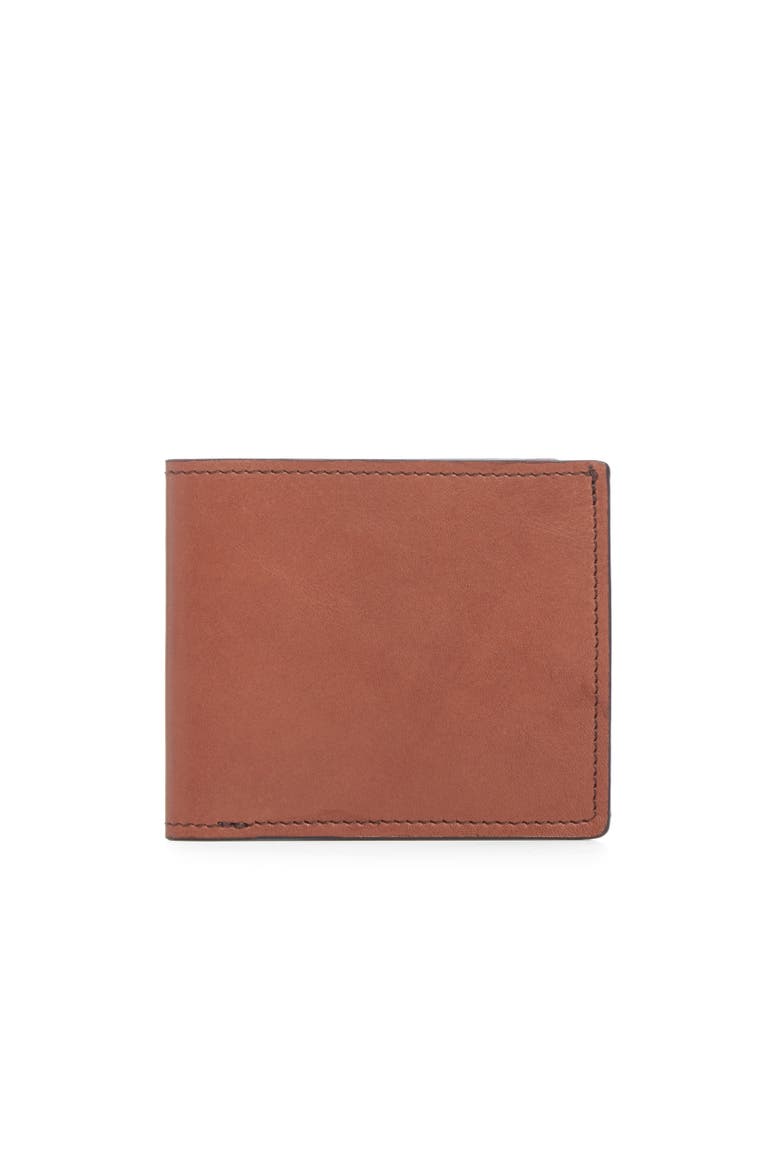 York II Slim Leather Wallet, Main, color, Brown