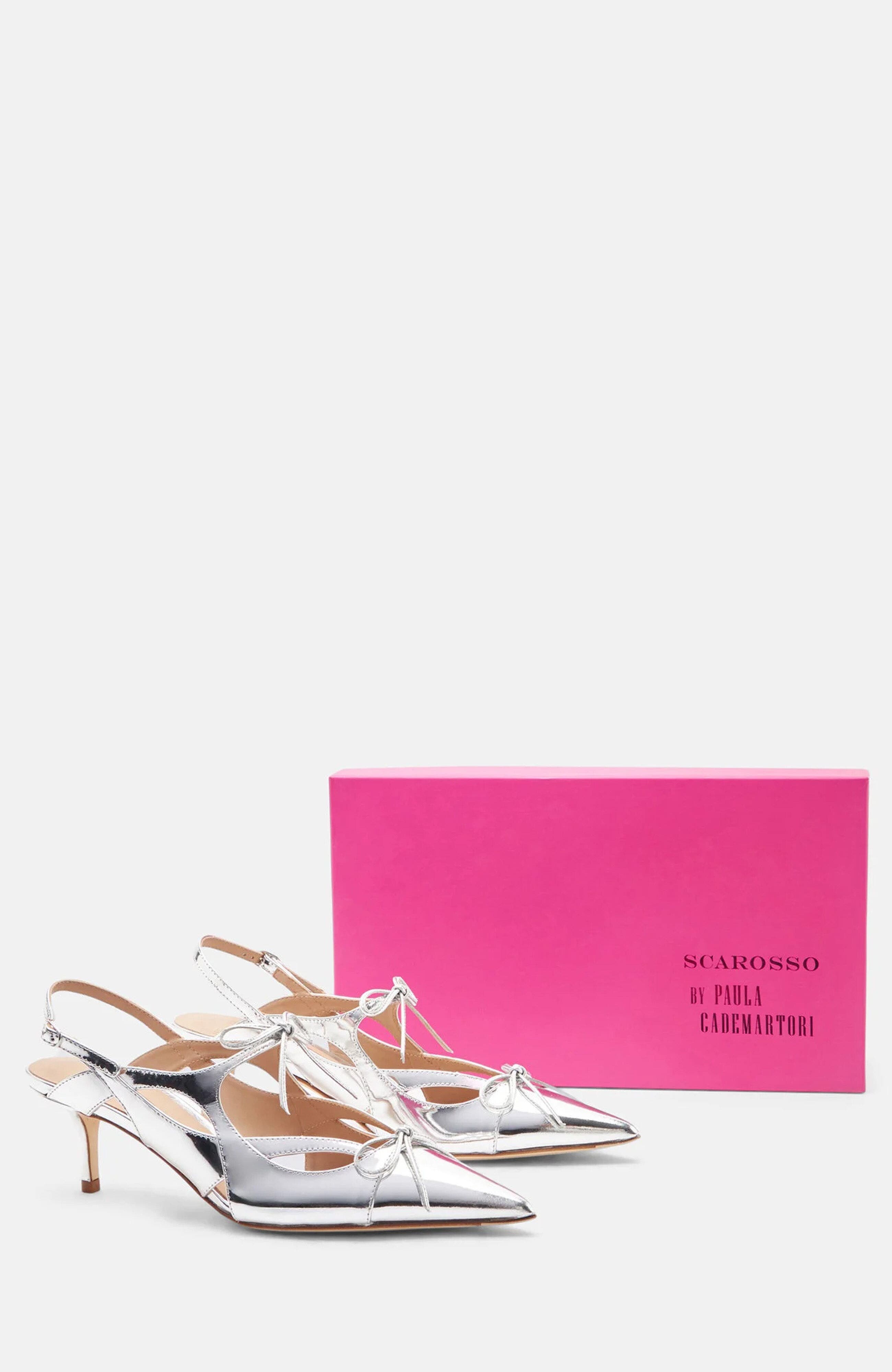Blazing Pumps, Alternate, color, Silver - Laminated Calf