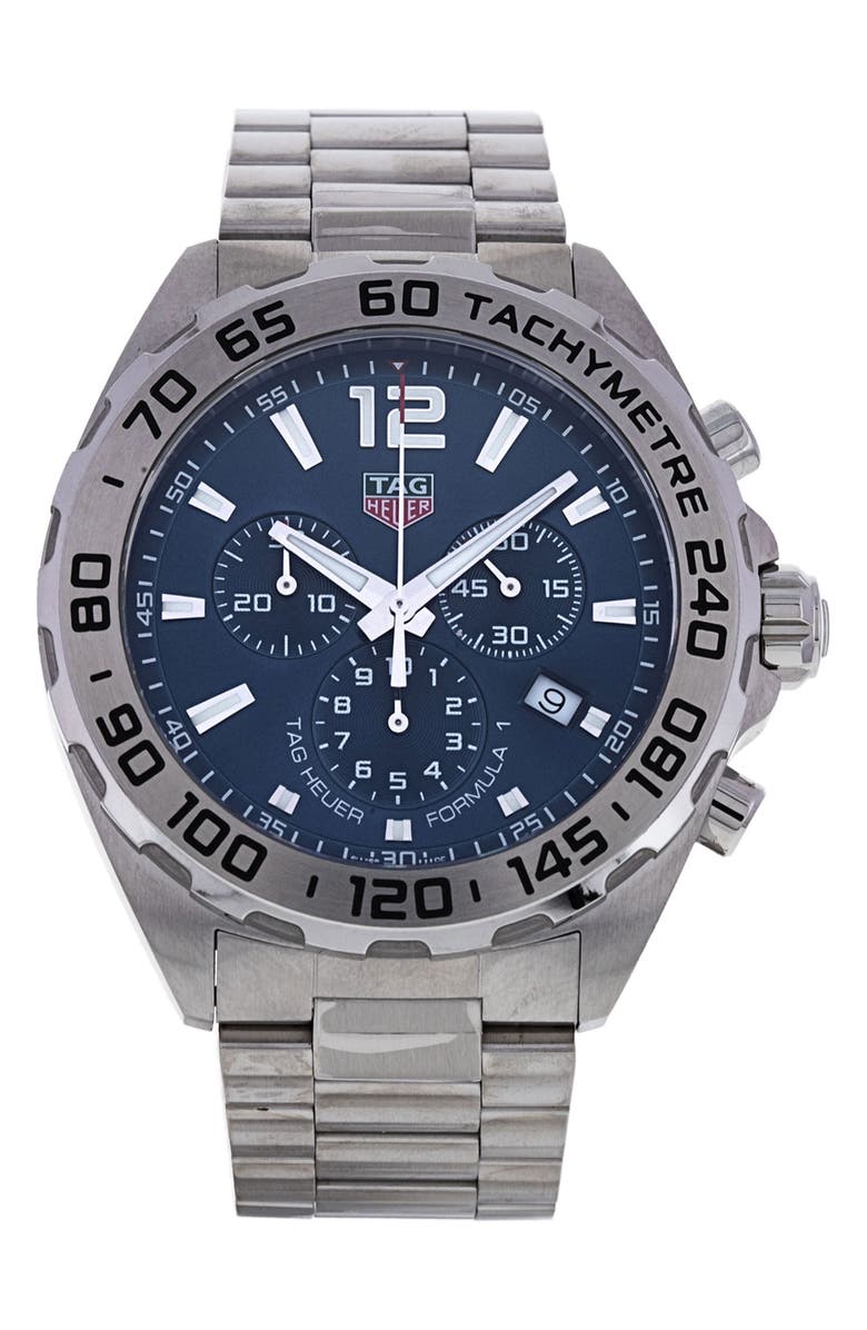Watchfinder & Co. Tag Heuer Preowned Formula 1 Chronograph Bracelet Watch, 43mm, Main, color,