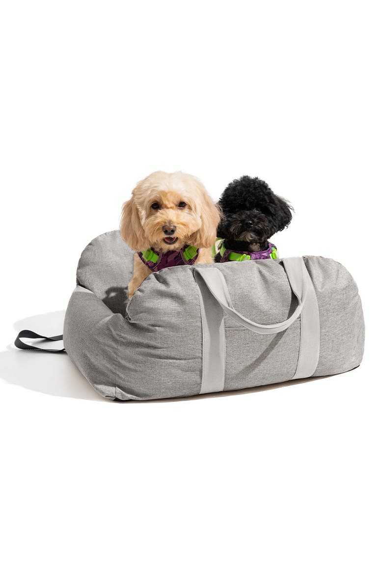 First Class Dog Car Seat Bed, Main, color, Grey
