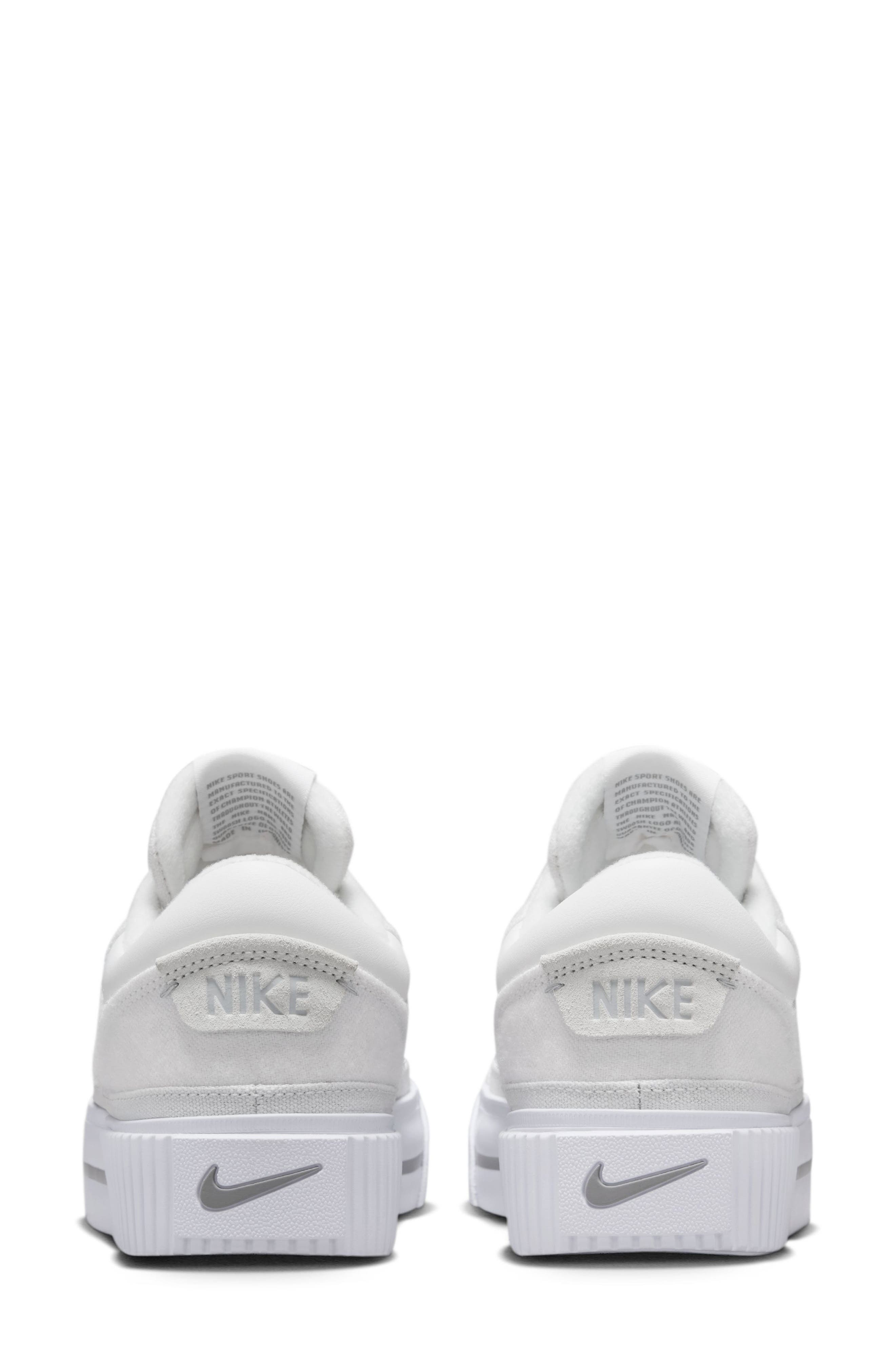 Nike Court Legacy Lift Platform Sneaker, Alternate, color, Summit White/ Grey/ White