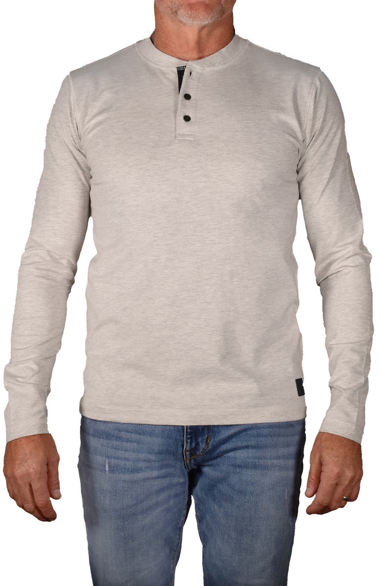 Vintage 1946 Heathered Long Sleeve Henley, Main, color, 