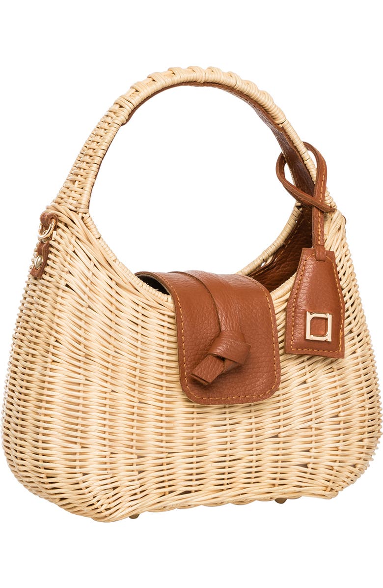 Rafe New York Mika Top Handle, Alternate, color, Natural / Cognac