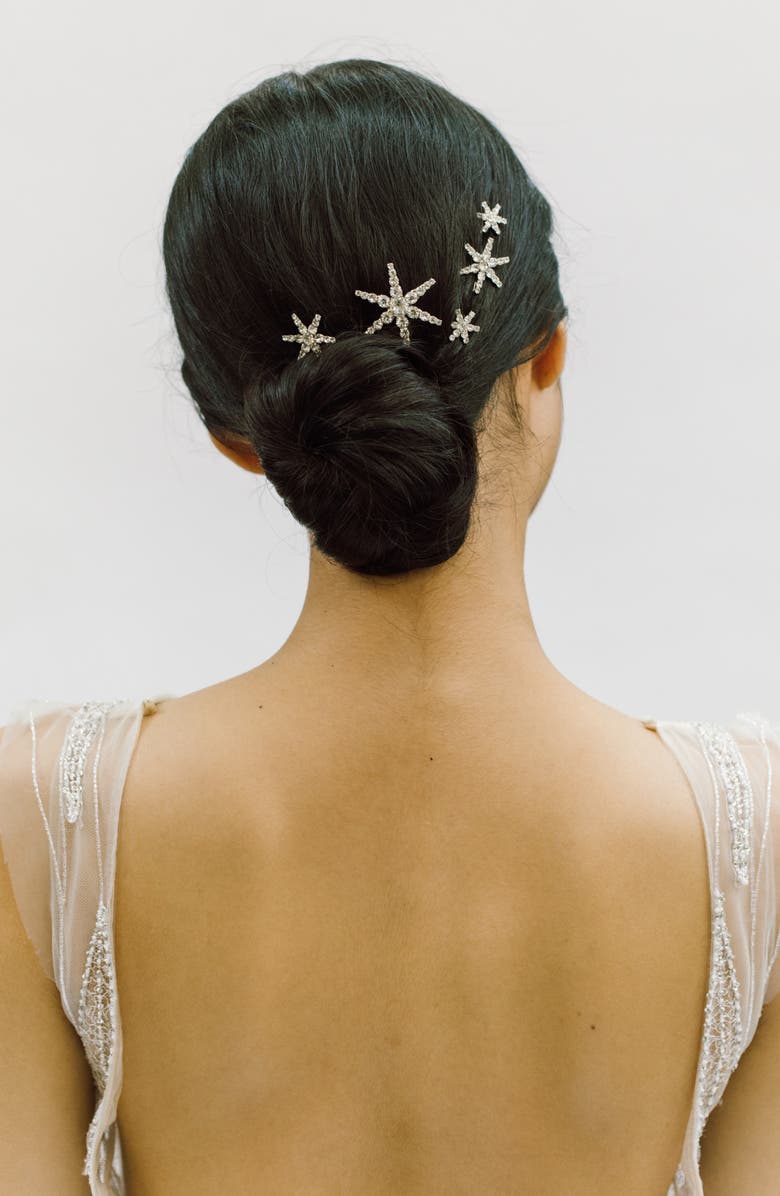 Jennifer Behr Vespera Assorted 5-Pack Swarovski Crystal Bobby Pins, Alternate, color,