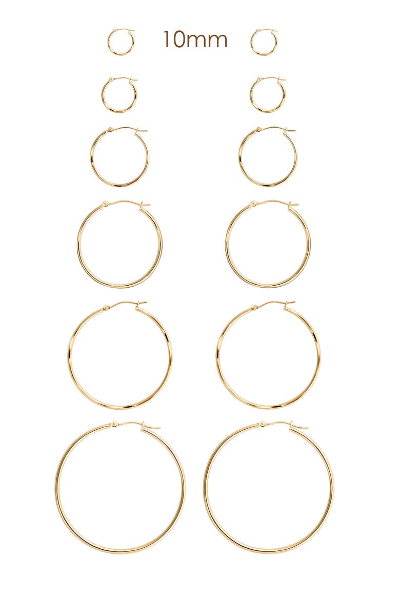 Clutch Hoop Earrings, Alternate, color, GOLD