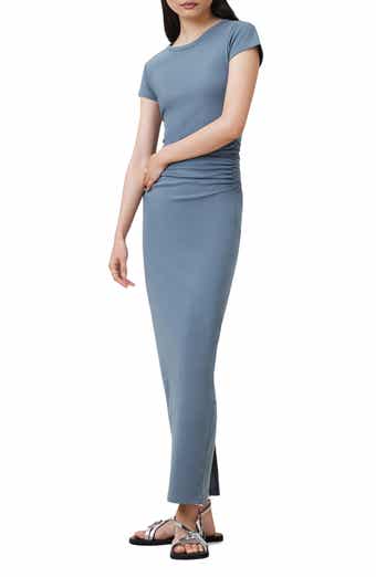 AllSaints Katarina Slim Fit Cap Sleeve Maxi Dress
