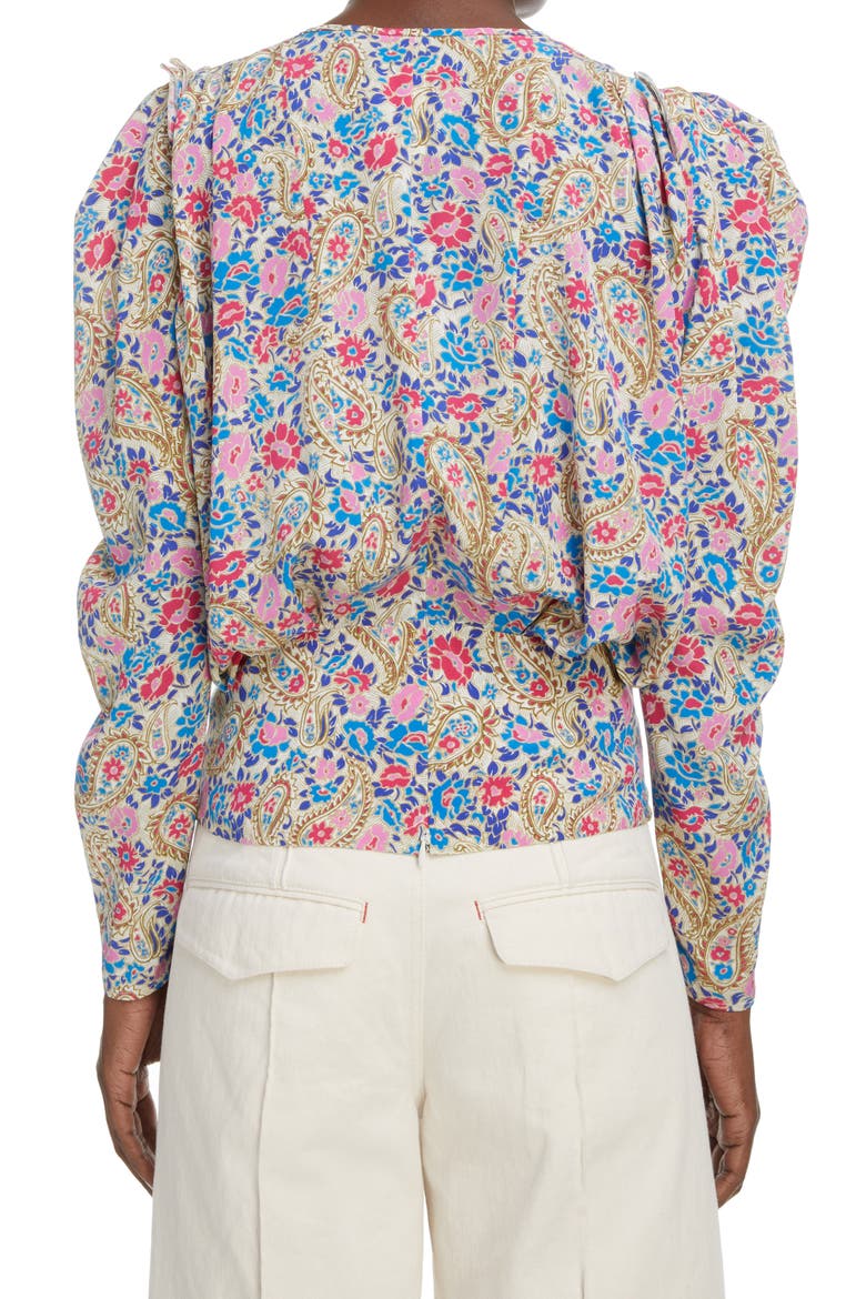 Zarga Floral Stretch Silk Blouse, Alternate, color, MULTICOLOR 99MU