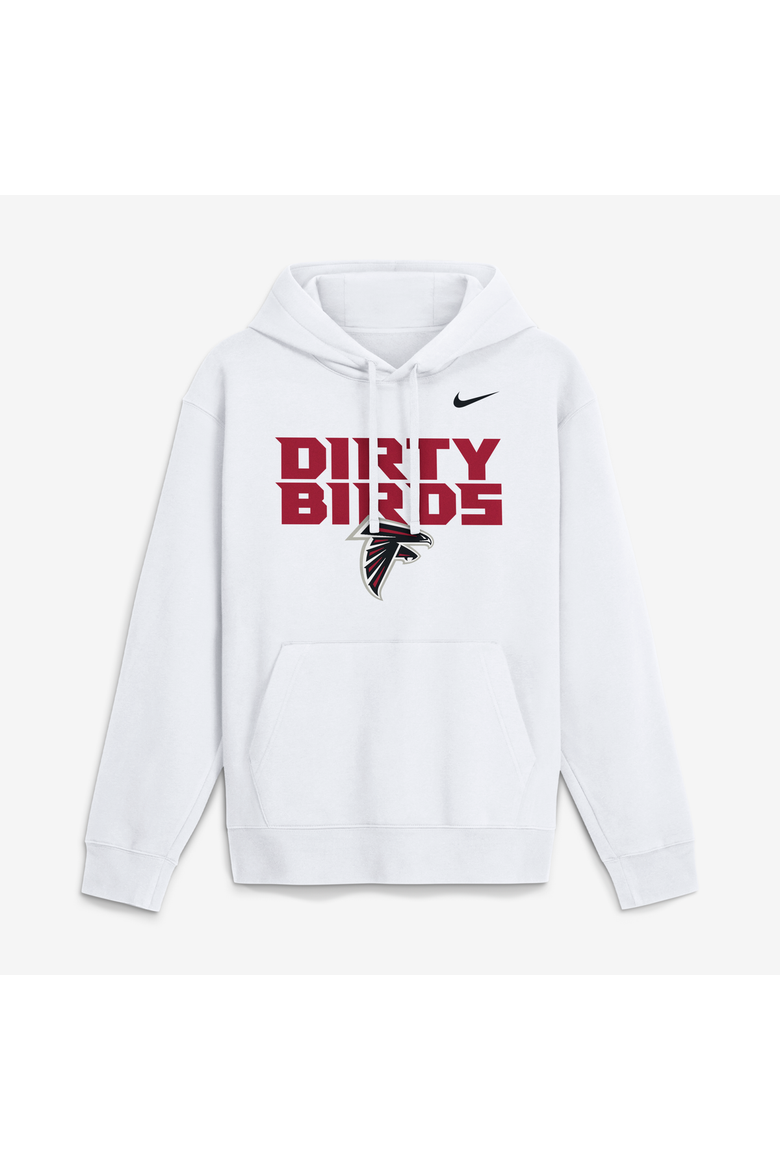 Men's Nike White Atlanta Falcons Gap Shooter Club Fleece Hoodie, Main, color, White