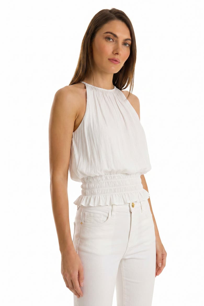 Betsy Halter Top, Alternate, color, White