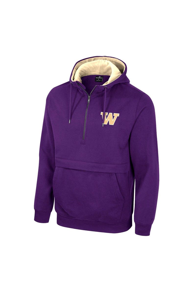 COLOSSEUM Men's Colosseum Purple Washington Huskies Half-Zip Hoodie, Alternate, color, Purple