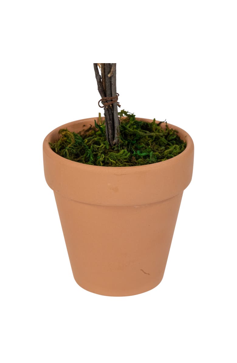 Northlight Wooden Mixed Floral Valentine's Day Heart Artificial Topiary - 14" - Red, Alternate, color, Red