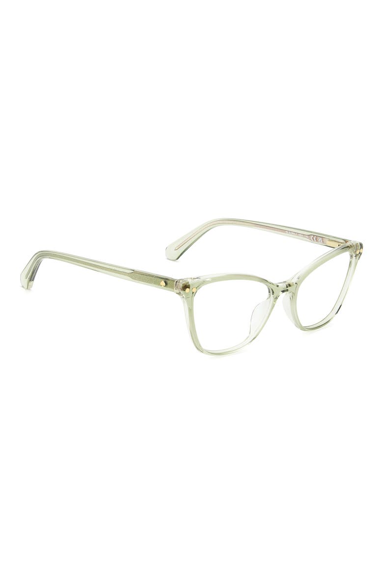 elora 50mm cat eye reading glasses, Alternate, color, CRYSTAL GREEN
