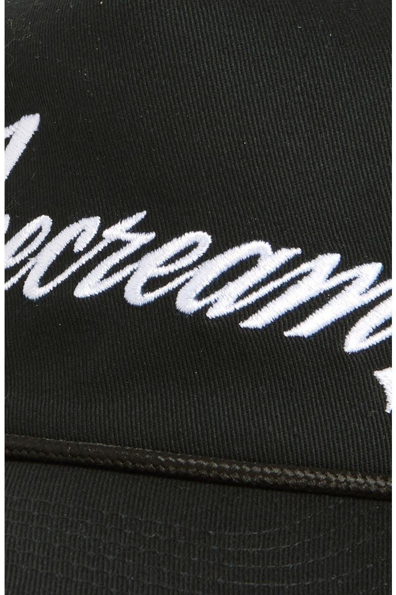 Gleam Logo Trucker Hat, Alternate, color, BLACK