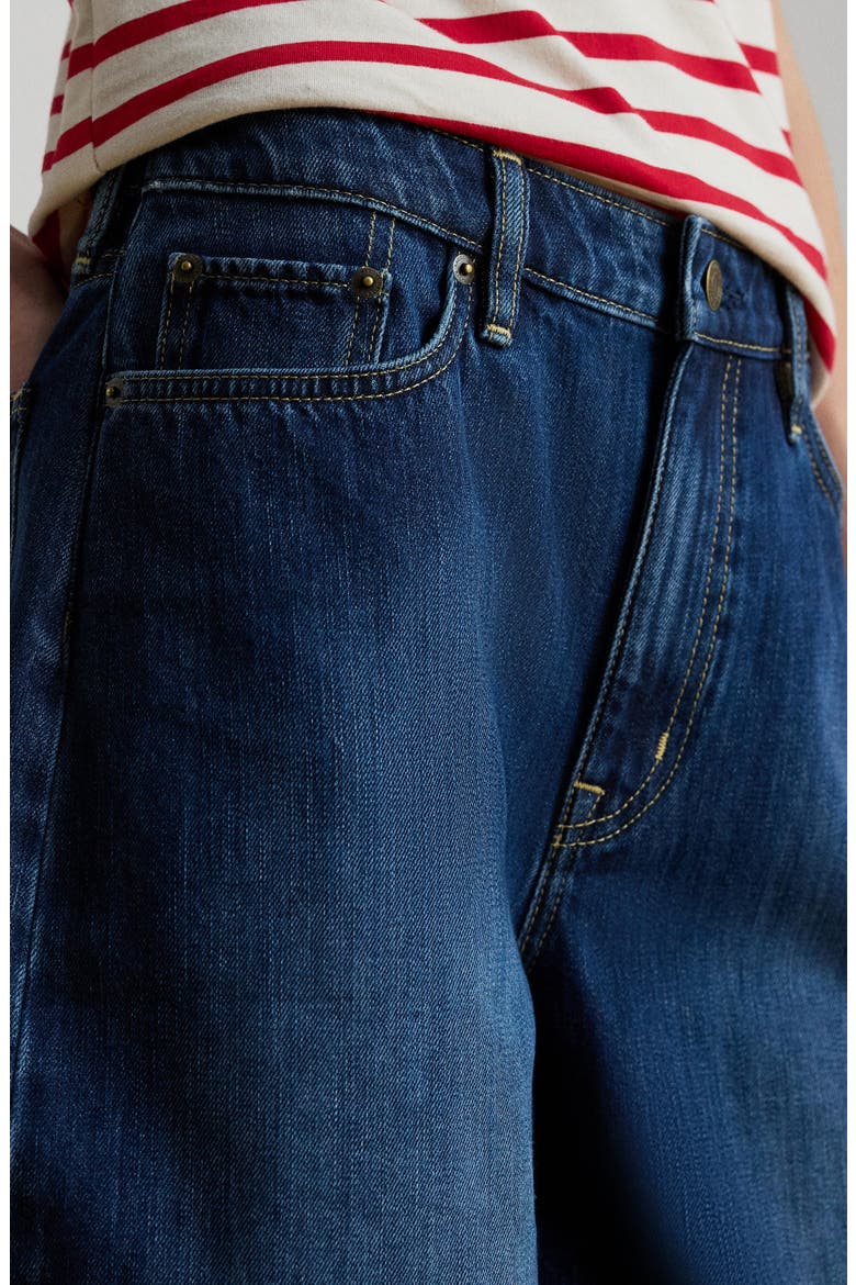 Wide Leg Bermuda Denim Shorts, Alternate, color, MAXEN WASH BLUE
