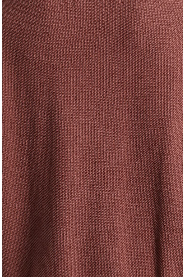 Seed Stitch Oversize Cotton Sweater, Alternate, color, BROWN
