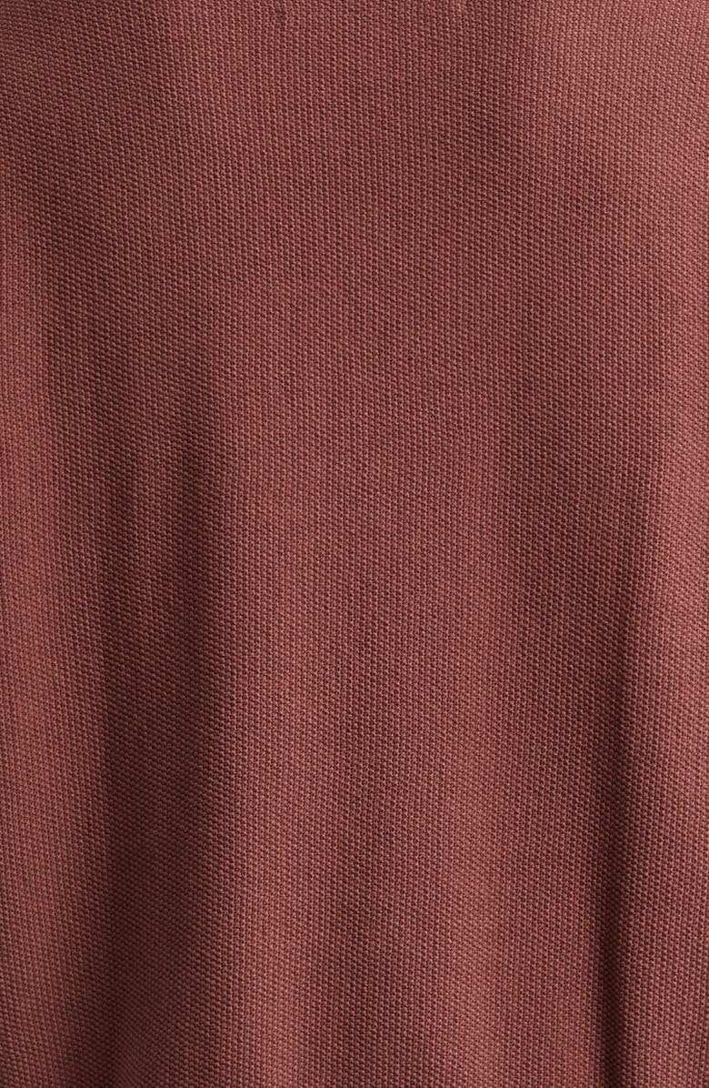 SONG FOR THE MUTE Seed Stitch Oversize Cotton Sweater, Alternate, color, Brown