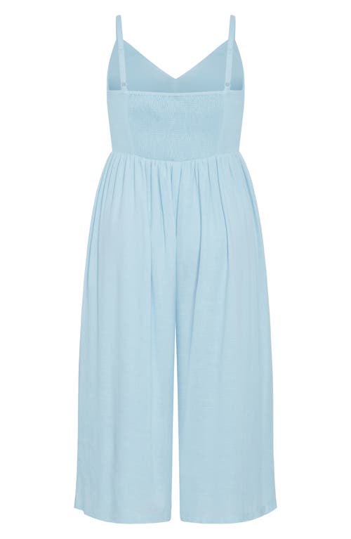 City Chic Lara Jumpsuit In Blue