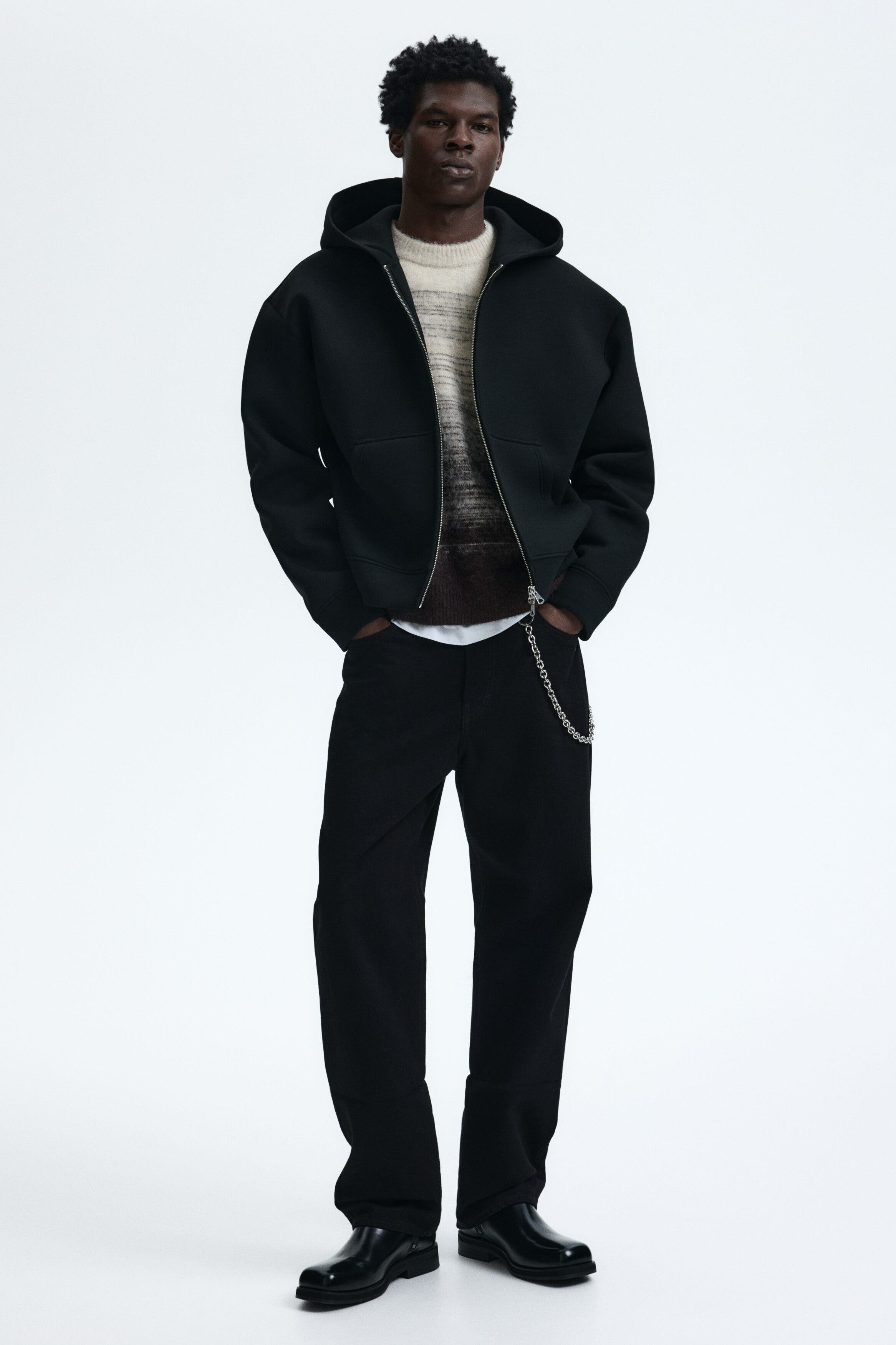 Loose Fit Scuba Knit Zip-through Hoodie (Men) | Nordstrom