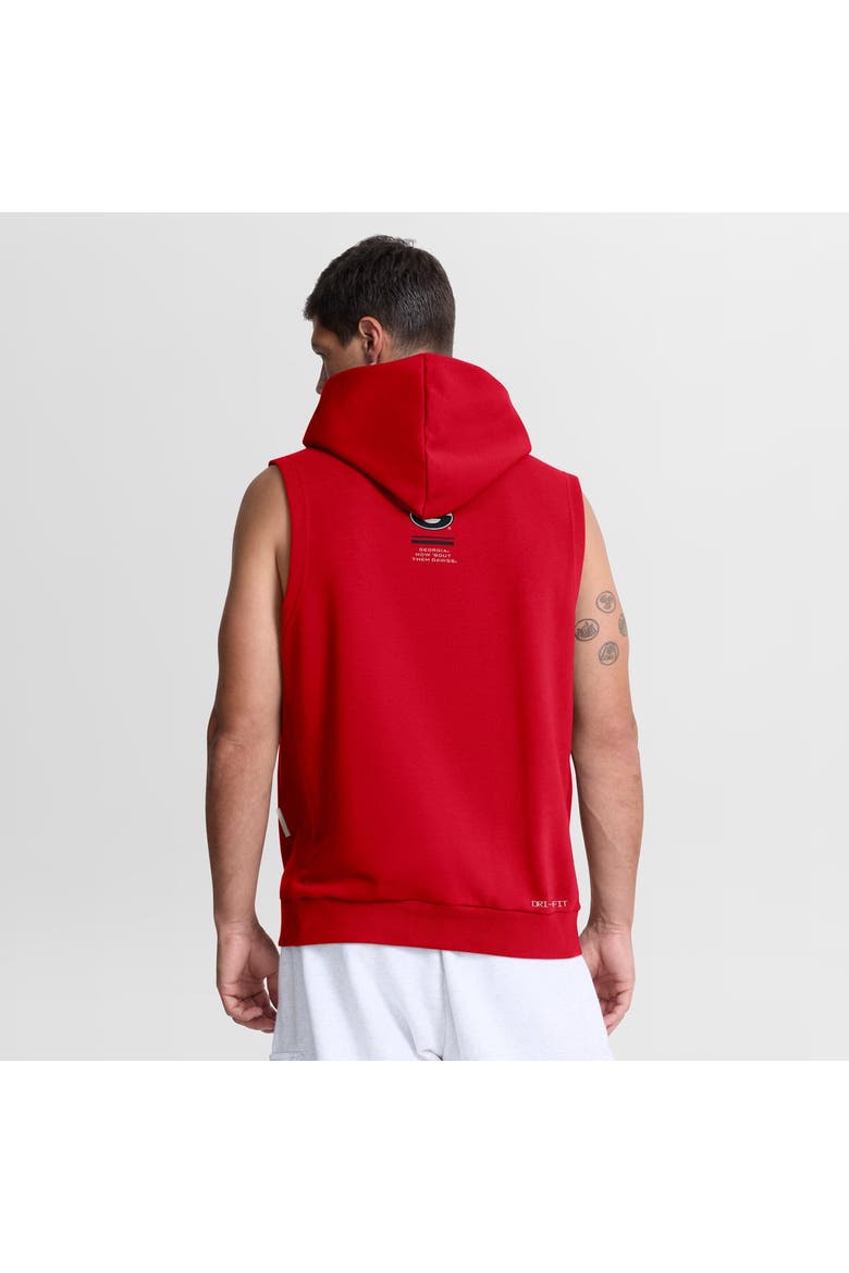 Men's Nike  Red Georgia Bulldogs 2026 Sideline Sleeveless Dri-FIT Hoodie, Alternate, color, Red