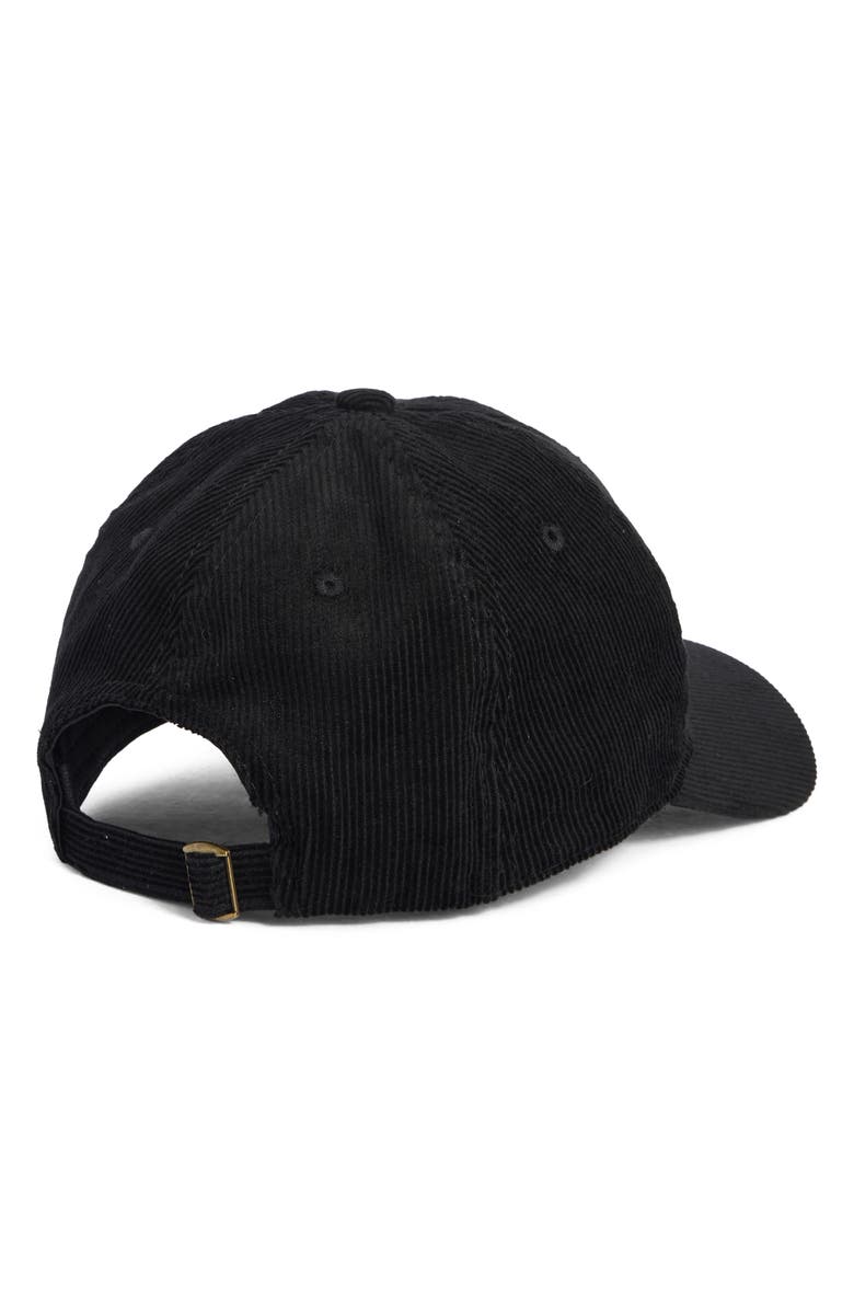 Melrose and Market Corduroy Baseball Cap, Alternate, color, Black