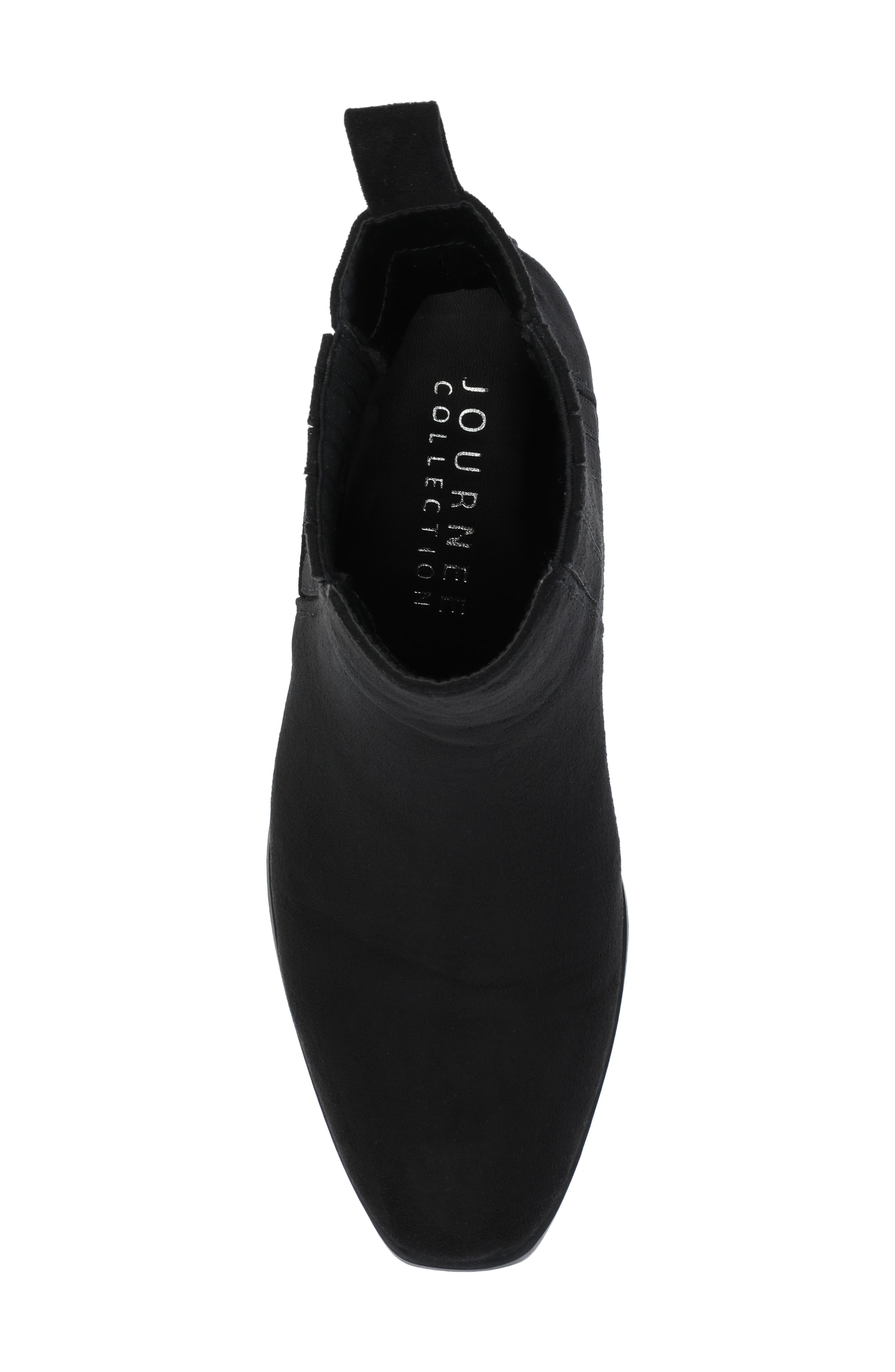 Journee Collection Wrenley Bootie, Alternate, color, Black