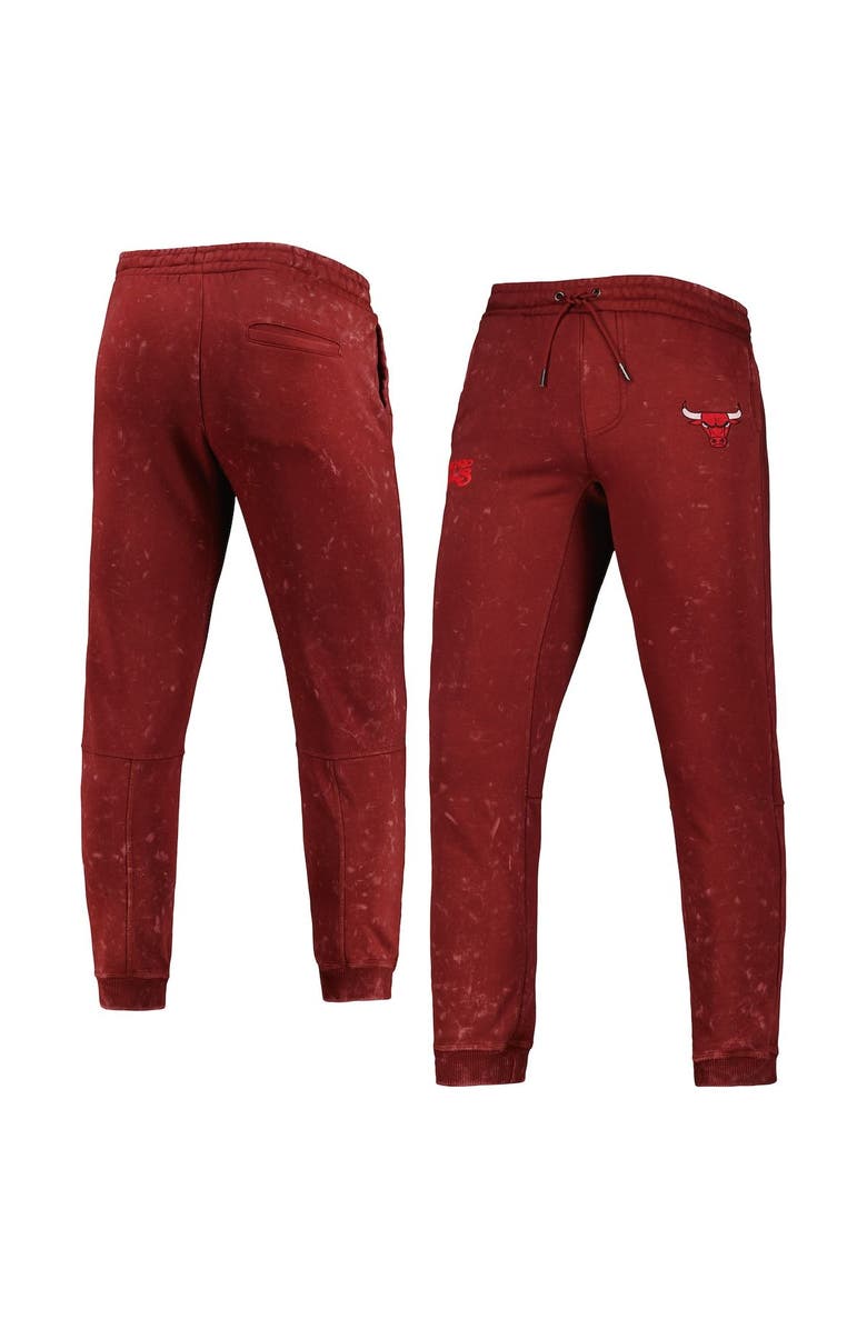 THE WILD COLLECTIVE Unisex The Wild Collective Red Chicago Bulls Acid Tonal Jogger Pants, Main, color, Red