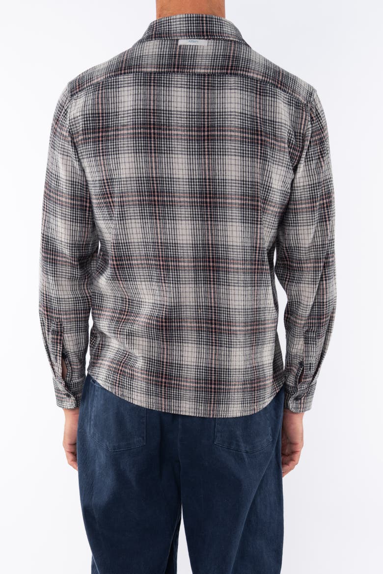 Gender Inclusive Summer Softy Plaid Shirt, Alternate, color, Black / Red