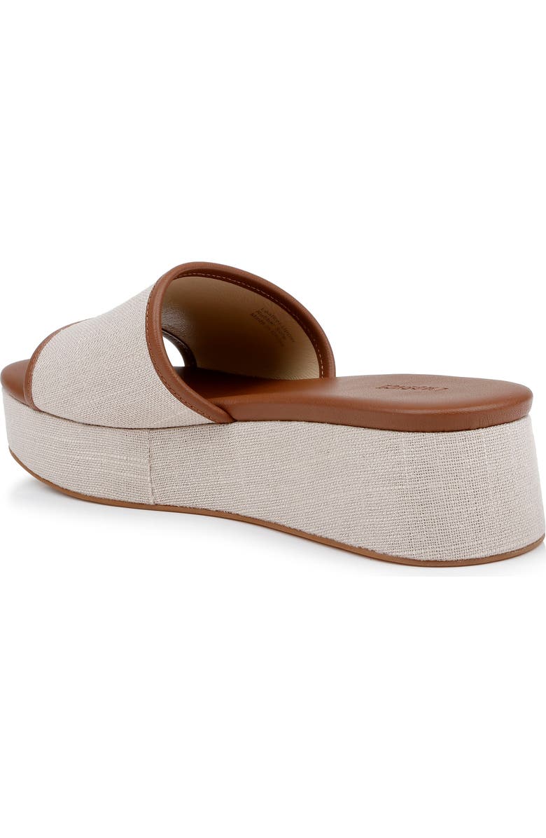 L'AGENCE Inaya Platform Sandal, Alternate, color, Natural Linen