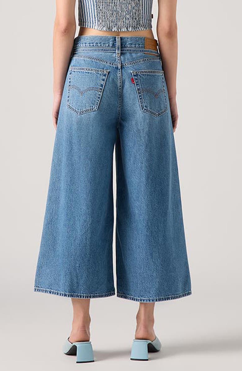 Levi's XL High Waist Wide Leg Culotte Jeans, Alternate, color,