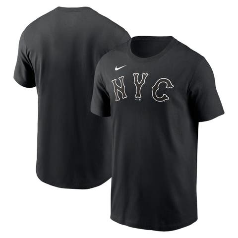 Men's Nike  Black New York Mets 2024 City Connect Wordmark T-Shirt