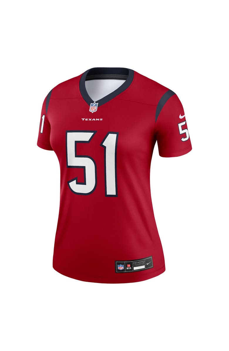 Nike Women's Nike Will Anderson Jr. Red Houston Texans  Legend Jersey, Alternate, color, 