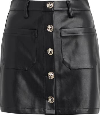 The Mimi Faux Leather Miniskirt