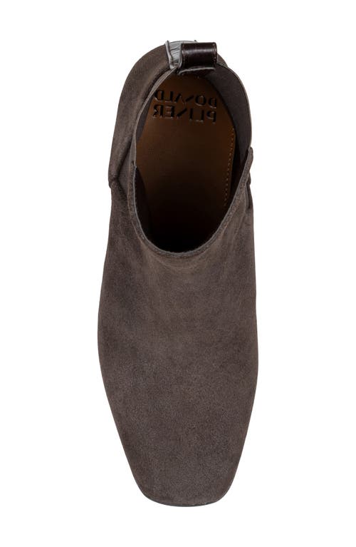 Donald Pliner Contrast Block Heel Boot In Brown