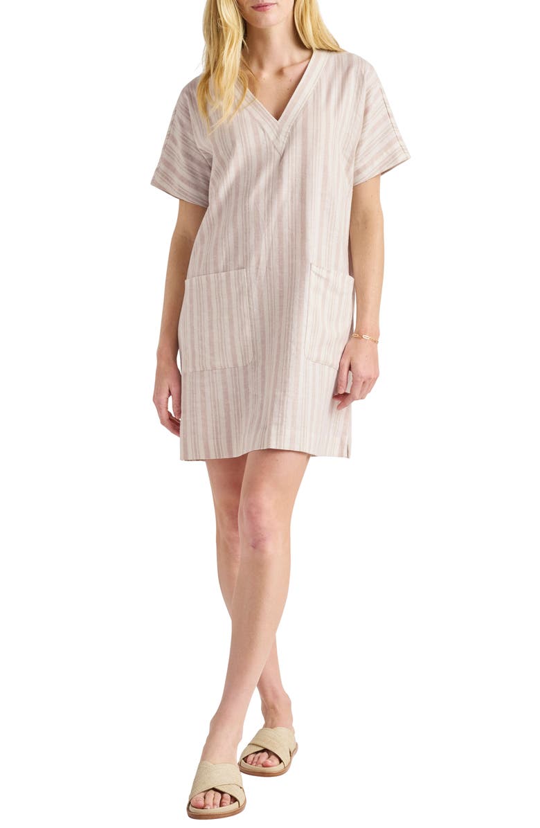 Splendid Viola Linen Blend Shift Dress, Main, color, 
