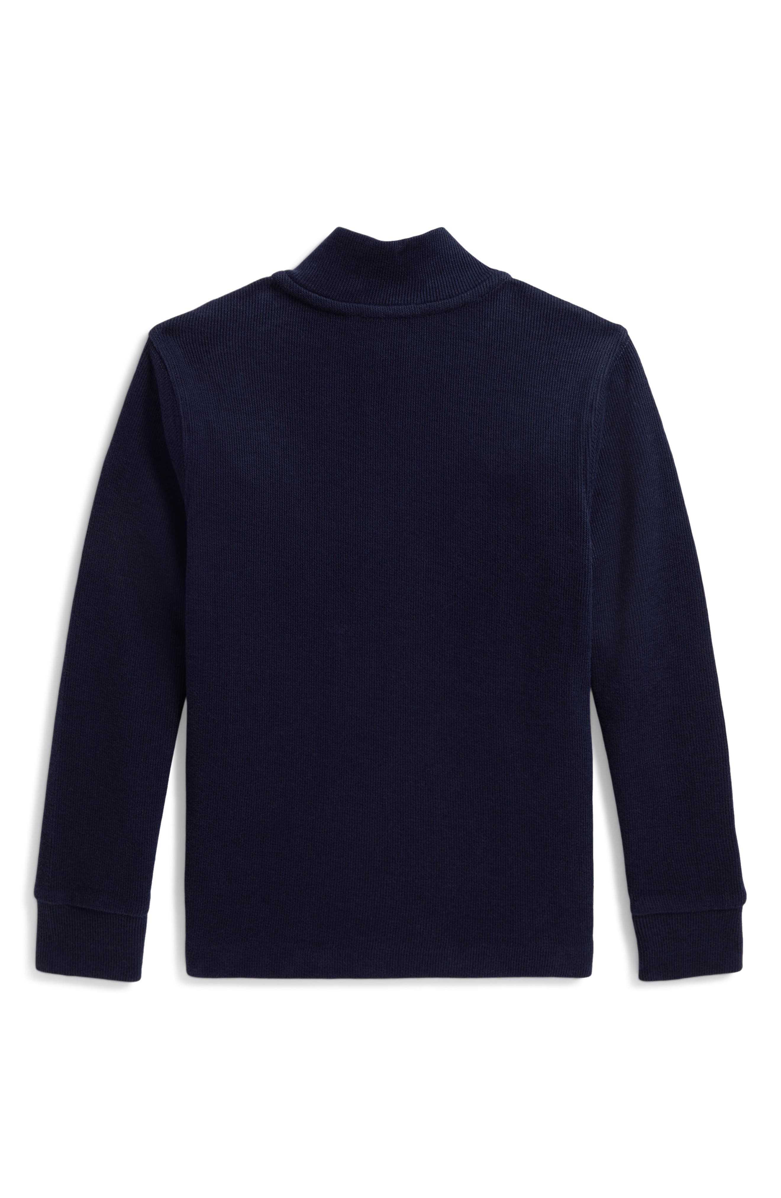 Polo Ralph Lauren Kids' Estate Rib Knit Partial Zip Sweater | Nordstrom