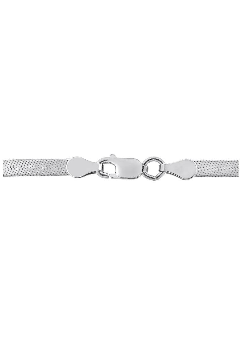Herringbone Chain Necklace, 3.3mm, Alternate, color, SILVER