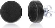 BLACKJACK Men's Wood Stud Earrings