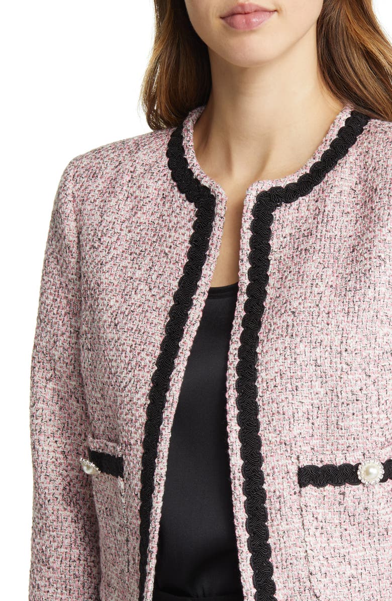 Ted Baker London Estia Metallic Bouclé Crop Jacket, Alternate, color, 