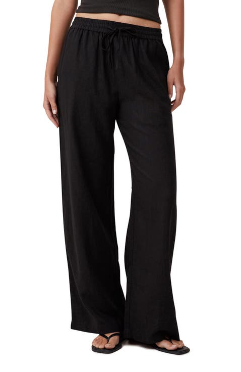 Women's 100% Cotton Wide-Leg Pants | Nordstrom