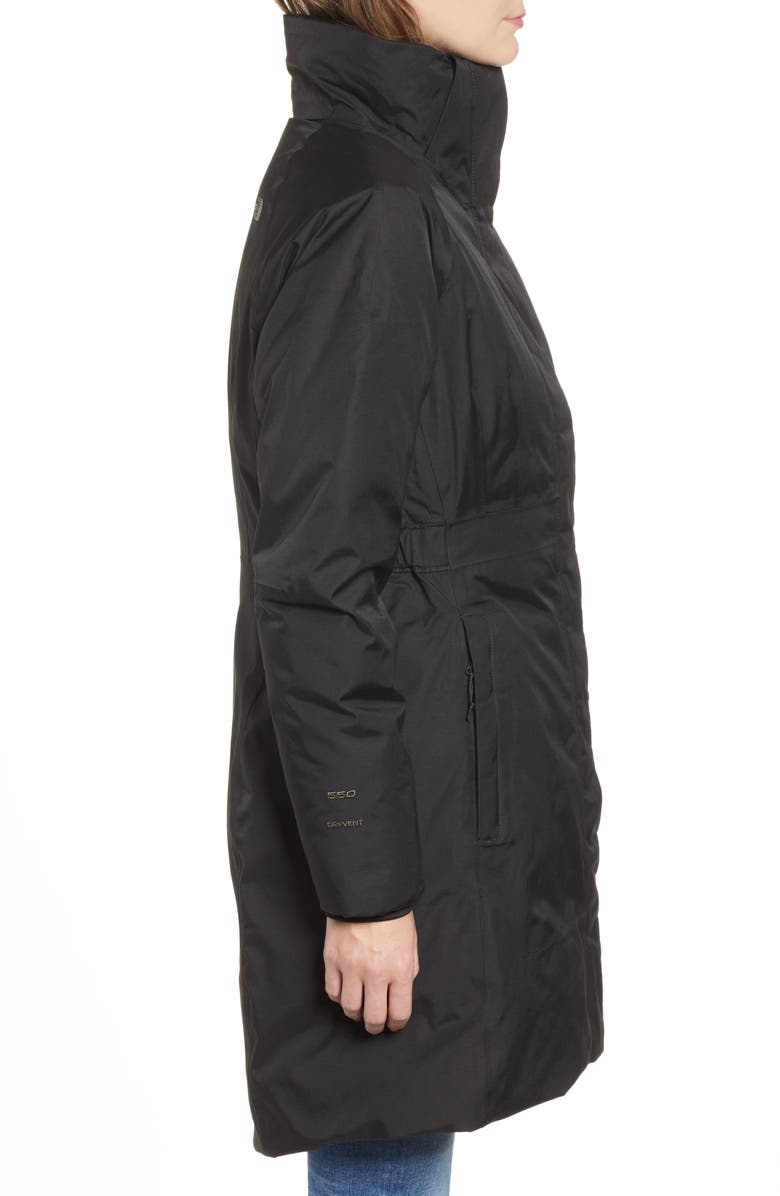 The North Face Arctic II Waterproof 550 Fill Power Down Parka with Faux Fur Trim, Alternate, color,