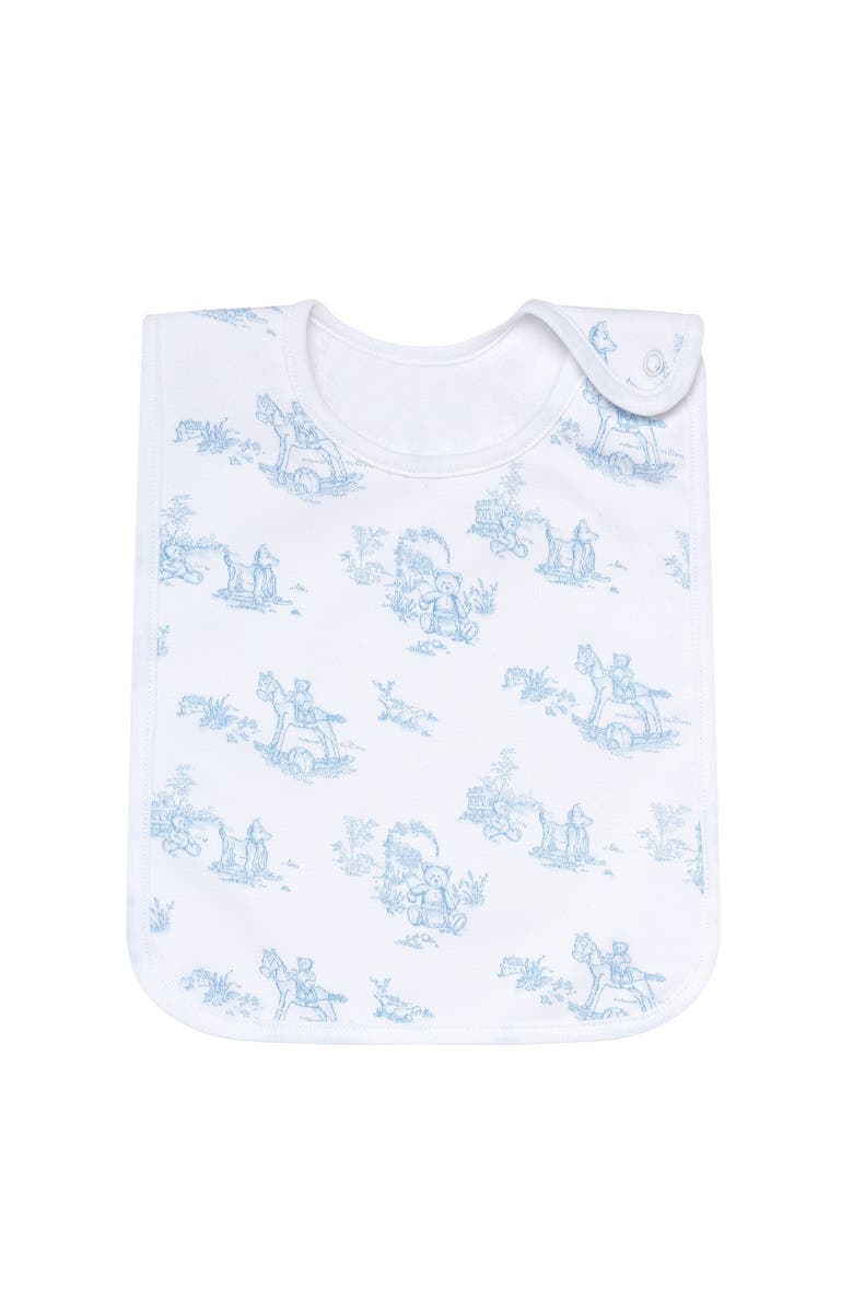 Nellapima Baby Boy Cotton Feeding Bib, Alternate, color, Blue Toile