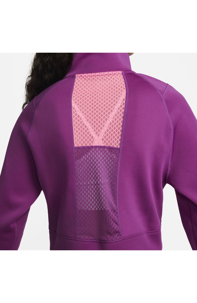 Nike Half Zip Pullover, Alternate, color, Viotech/ Hyper Pink