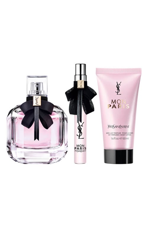 Saint Laurent Yves Mon Paris Eau De Parfum 3-piece Gift Set (limited Edition) $190 Value In No Color
