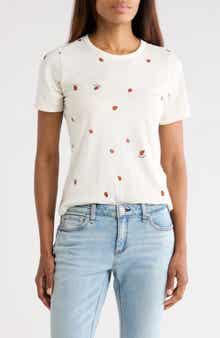 rag & bone Ladybug Cotton Blend T-Shirt