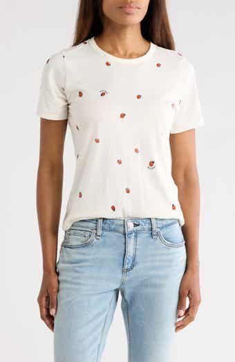 rag & bone Ladybug Cotton Blend T-Shirt