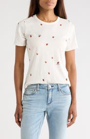 rag & bone Ladybug Cotton Blend T-Shirt
