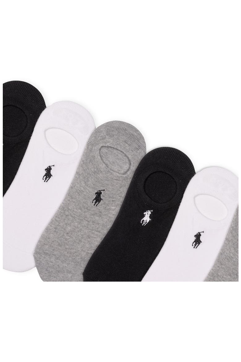 Assorted 6-Pack High Cut Liner Socks, Alternate, color, GREY HEATHER/ ASSORTED