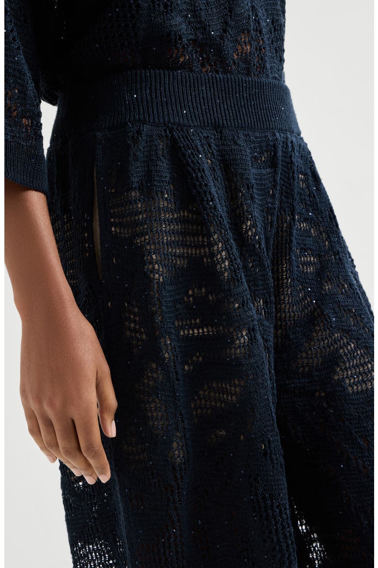 Dazzling water lilies Bermuda shorts, Alternate, color, Blue