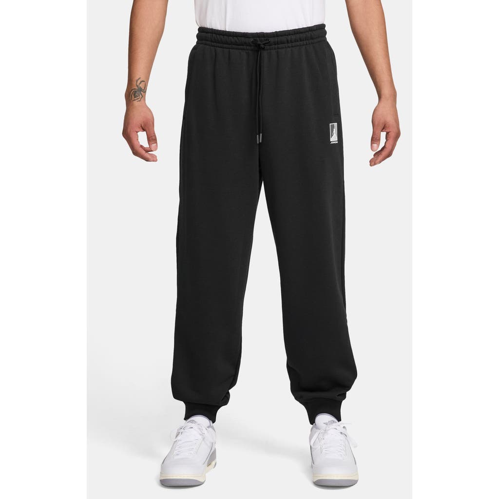 Jordan Graphic Print Brooklyn Fleece Sweatpants In Black