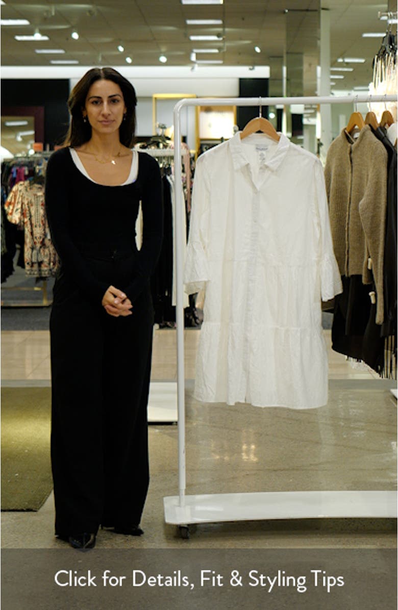 Cotton Cover-Up Shirtdress, sales video thumbnail